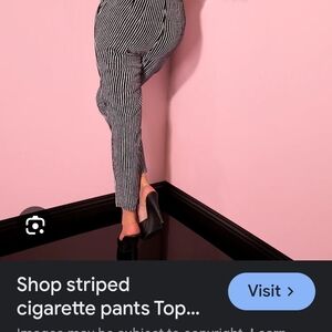 Vixen by micheline pitt miss kitty stripes pants size xlgPinup girl clothing P